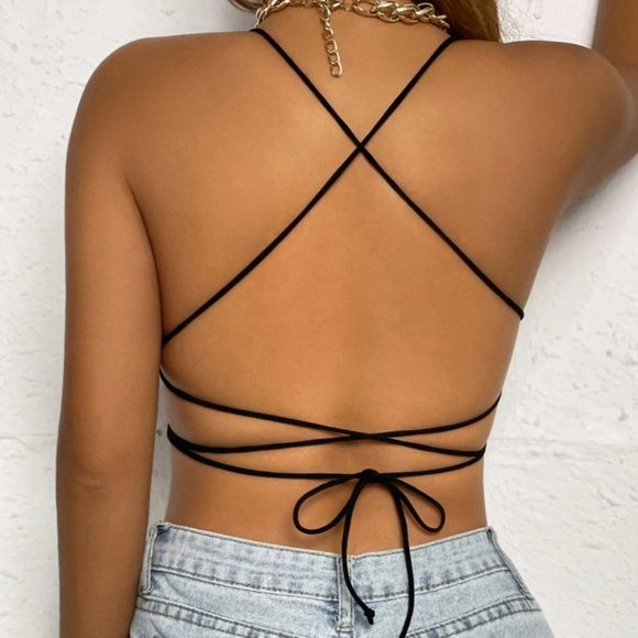 Seen on the Runway! Embroidered Butterfly Cami top - Picture 3 of 5